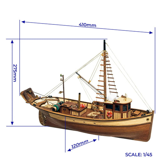 Occre Palamos Wooden Ship Model Kit, 1:45 Scale