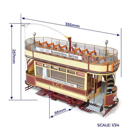Occre London Tram Wooden Model Kit 1:24 Scale