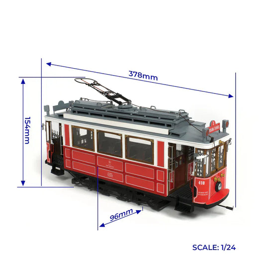 Occre Istanbul Tram Wooden Model Kit 1:24 Scale