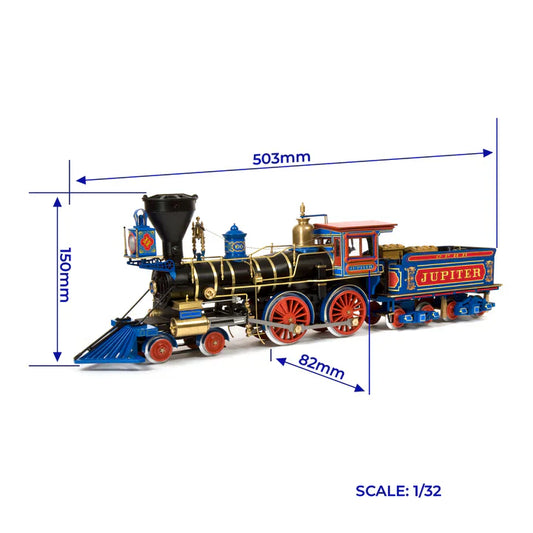 Occre Jupiter Train Wooden Model Kit 1:24 Scale