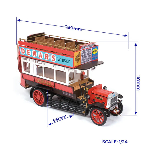 Occre AEC Bus B-type Wooden Model Kit 1:24 Scale