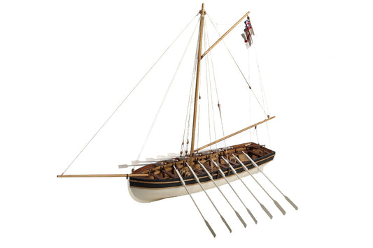 Disar Model HMS Agamemnon Launch Wooden Ship Kit 1:30 Scale