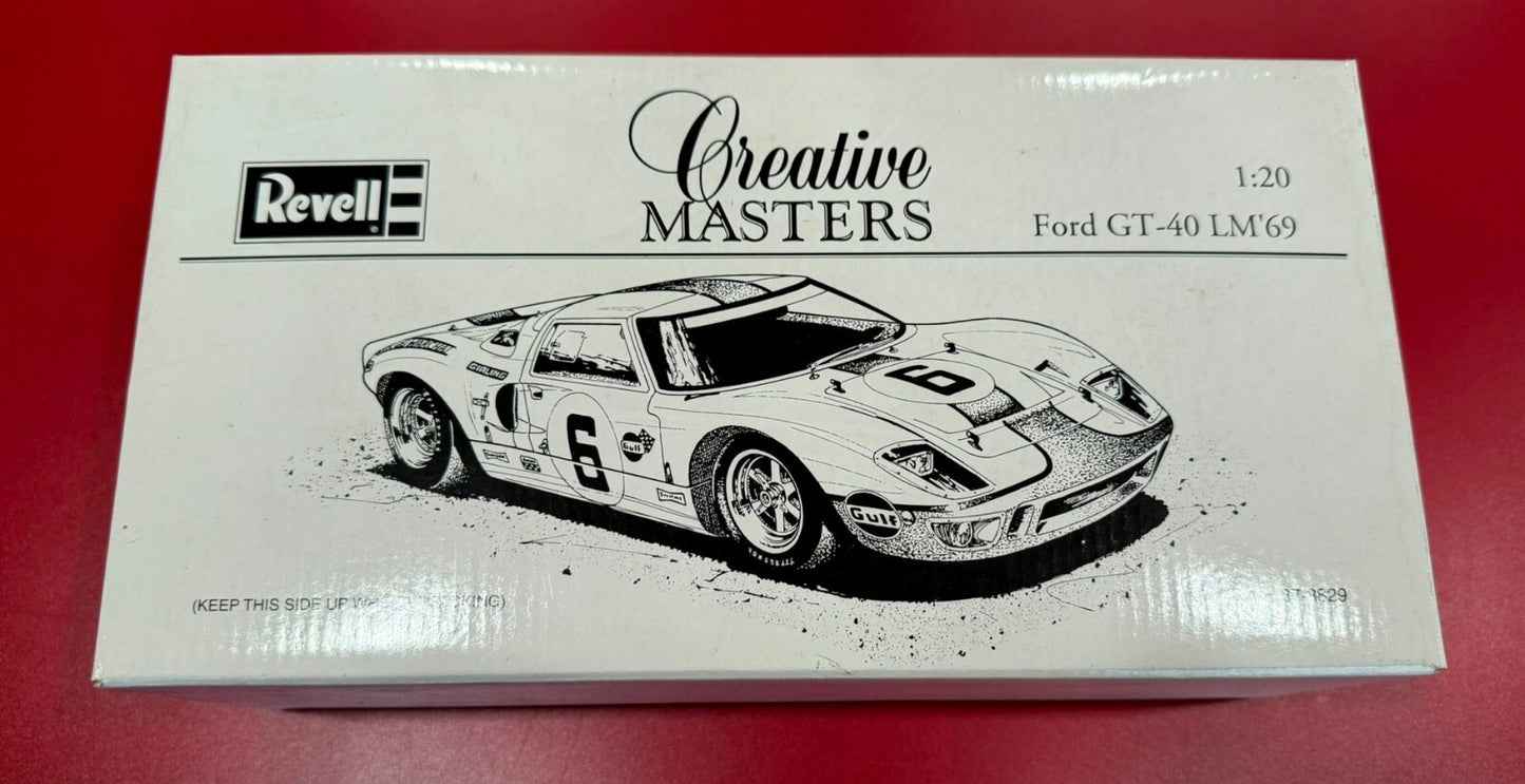 REVELL. CREATINE MASTERS. FORD GT-40 LM'69. No. 6. 87-8829. 1/20 SCALE.