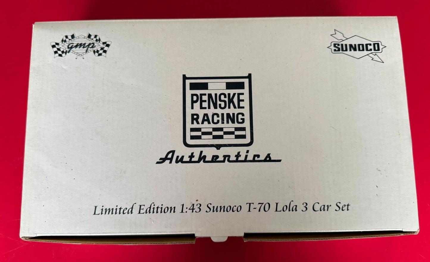 GMP. SUNOCO T-70 LOLA 3 CAR SET. #12401. 1/43 SCALE. LIMITED EDITION.