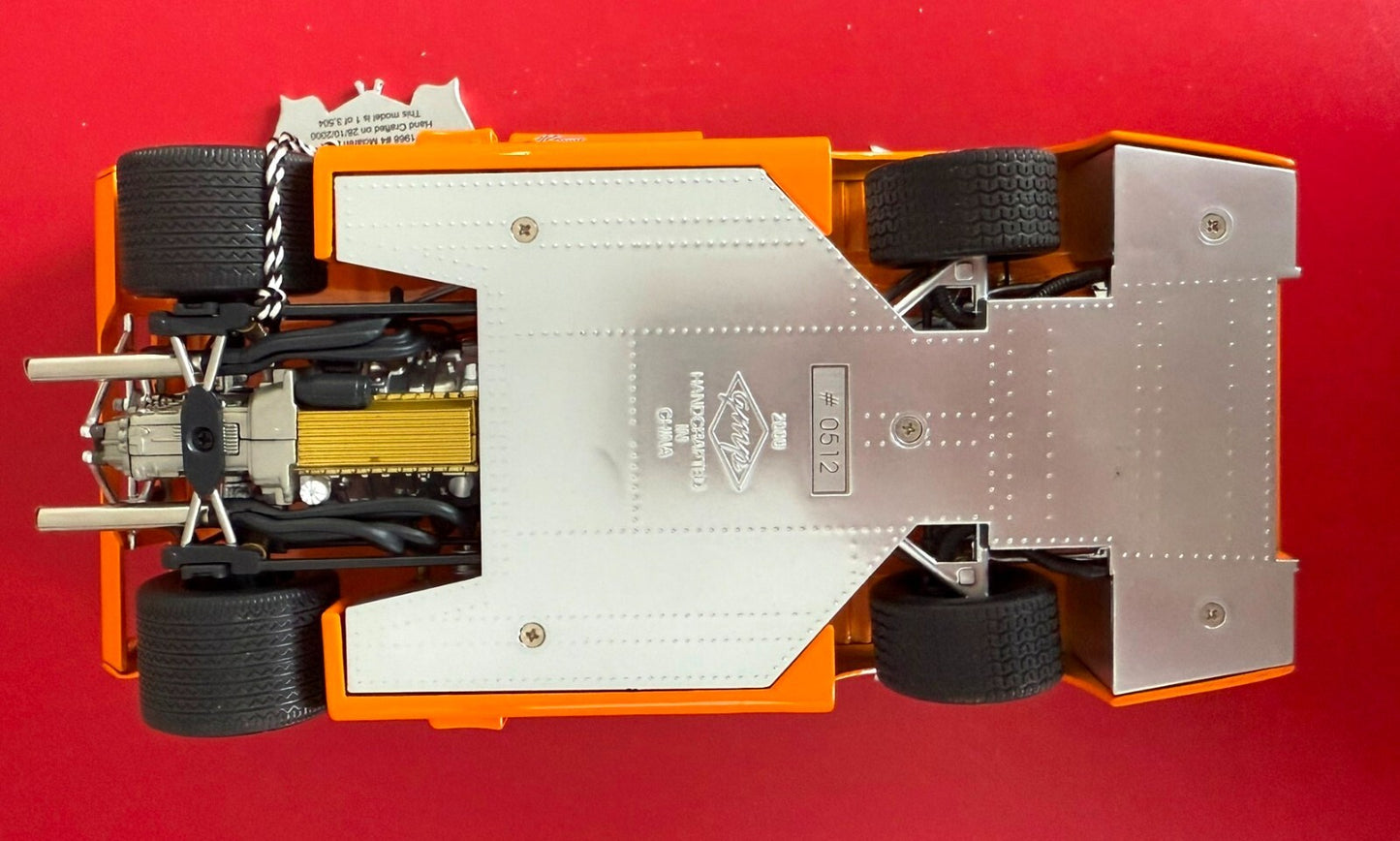 GMP. 12021. BRUCE McLAREN. McLAREN M8A. 1/18 SCALE.