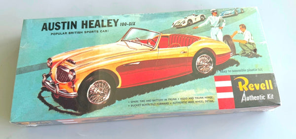 REVELL H-1217 AUSTIN HEALEY 100-SIX MODEL KIT VINTAGE AUTHENTIC KIT 1/25