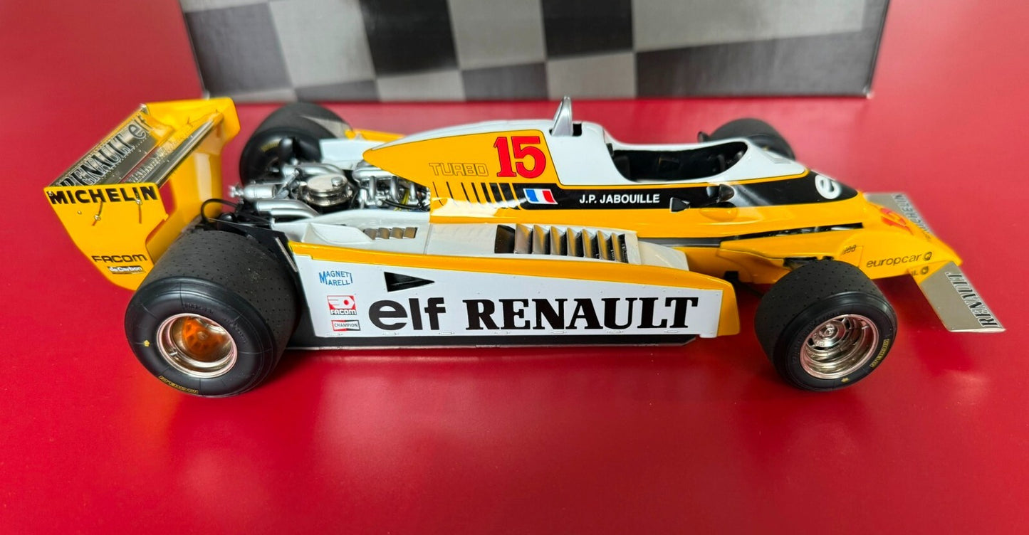 EXOTO. GRAND PRIX CLASSICS. RENAULT RE-20 TURBO. No. 15. 1/18 SCALE.