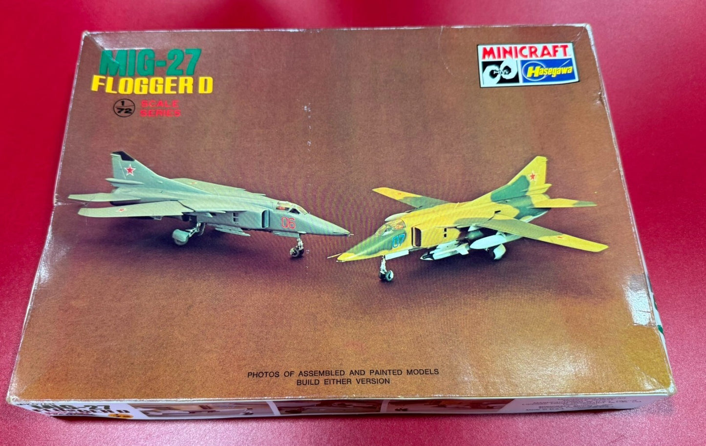 MINICRAFT HASEGAWA. MIG-27 FLOGGER D. 1/72 SCALE. No. 1143