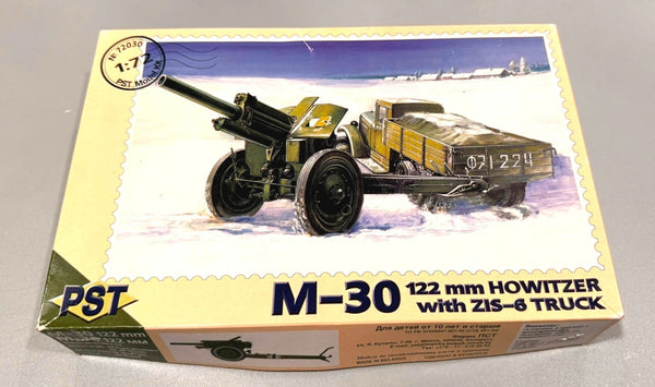 PST 72030 M-30 122MM HOWITZER WITH ZIS-6 TRUCK 1/72 SCALE MODEL KIT