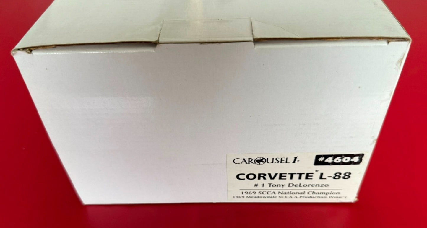 CAROUSEL 1. CORVETTE L-88. #1 TONY DELORENZO. 4604. 1/18 SCALE.