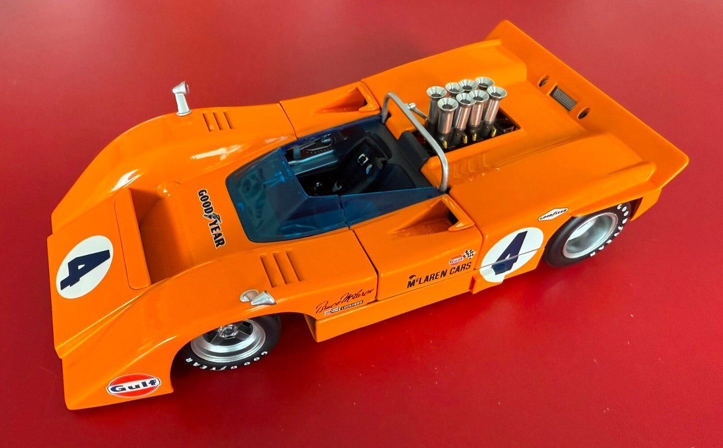 GMP. 12021. BRUCE McLAREN. McLAREN M8A. 1/18 SCALE.