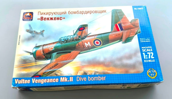 ARK Models Vultee Vengeance Mk.II. 1/72 Scale Dive Bomber Kit No 72017