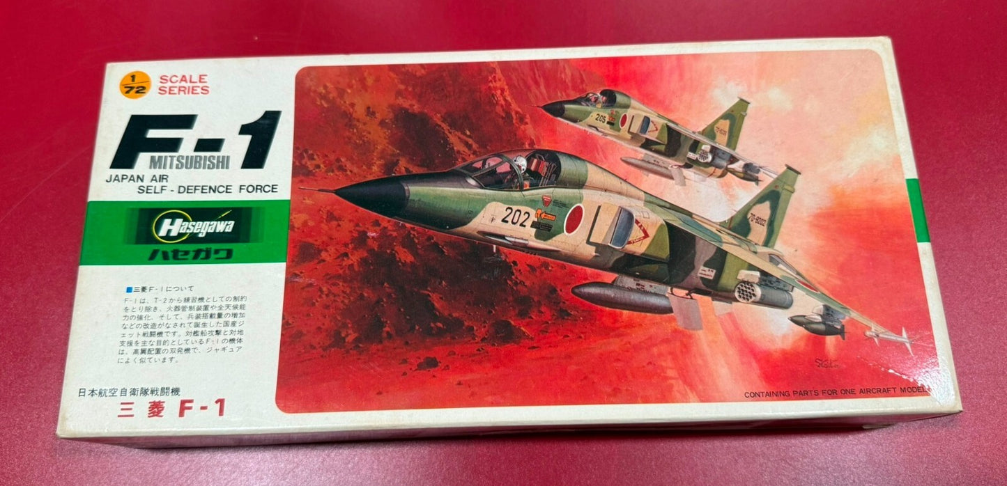 HASEGAWA. F-1 MITSUBISHI JAPAN AIR. 1/72 SCALE. No. 144:500