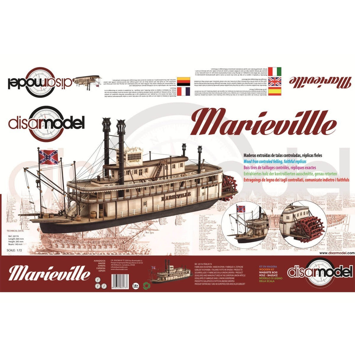 DISARMODEL. MARIEVILLE. 20174. 1/72 SCALE.