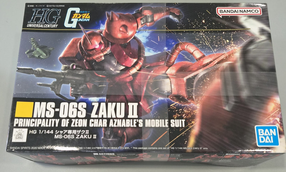 Bandai 2526980 HGUC MS-06S Char's Zaku II Gundam 1:144 Scale Model Kit
