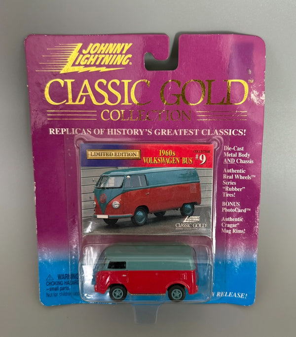 Johnny Lightning Classic Gold 1960s VW Volkswagen Bus #9 1:64 Diecast Limited Ed