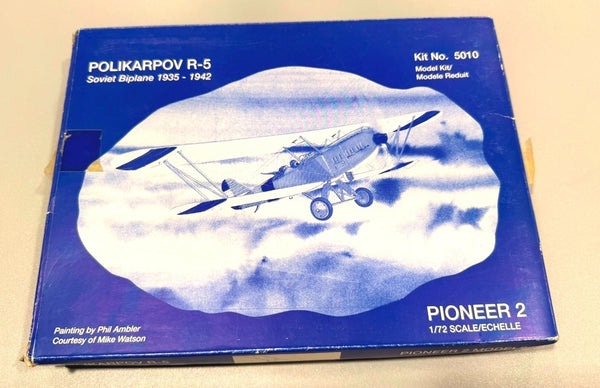 Pioneer 2 Polikarpov R-5 1/72 Model Kit #5010 Soviet Biplane Aircraft WWII