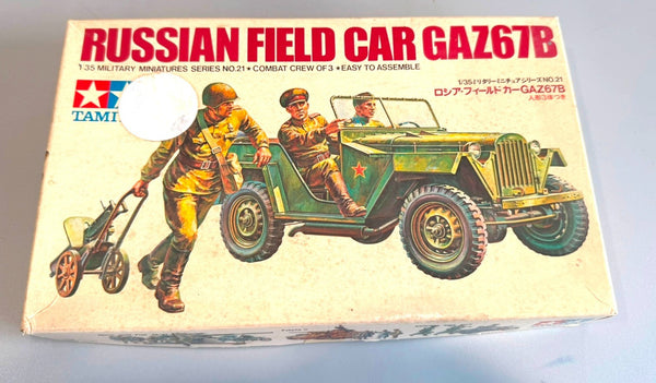Tamiya Russian Field Car GAZ67B 1/35 Military Miniatures Model Kit No. MM121*250