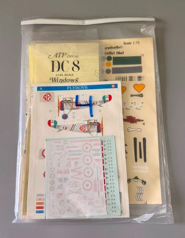 Vintage Plastic Model Kit Decal Sheets Lot of 10 Assorted. #4