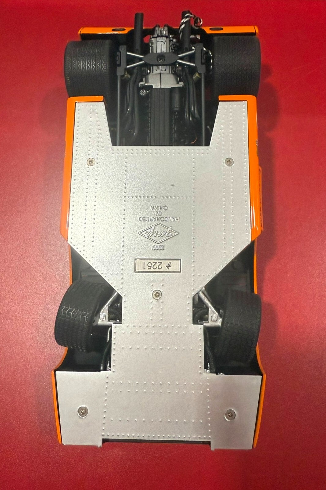 GMP. 12024. BRUCE McLAREN. 1969 CHAMPION McLAREN M8B HIGH WING. 1/18 SCALE.