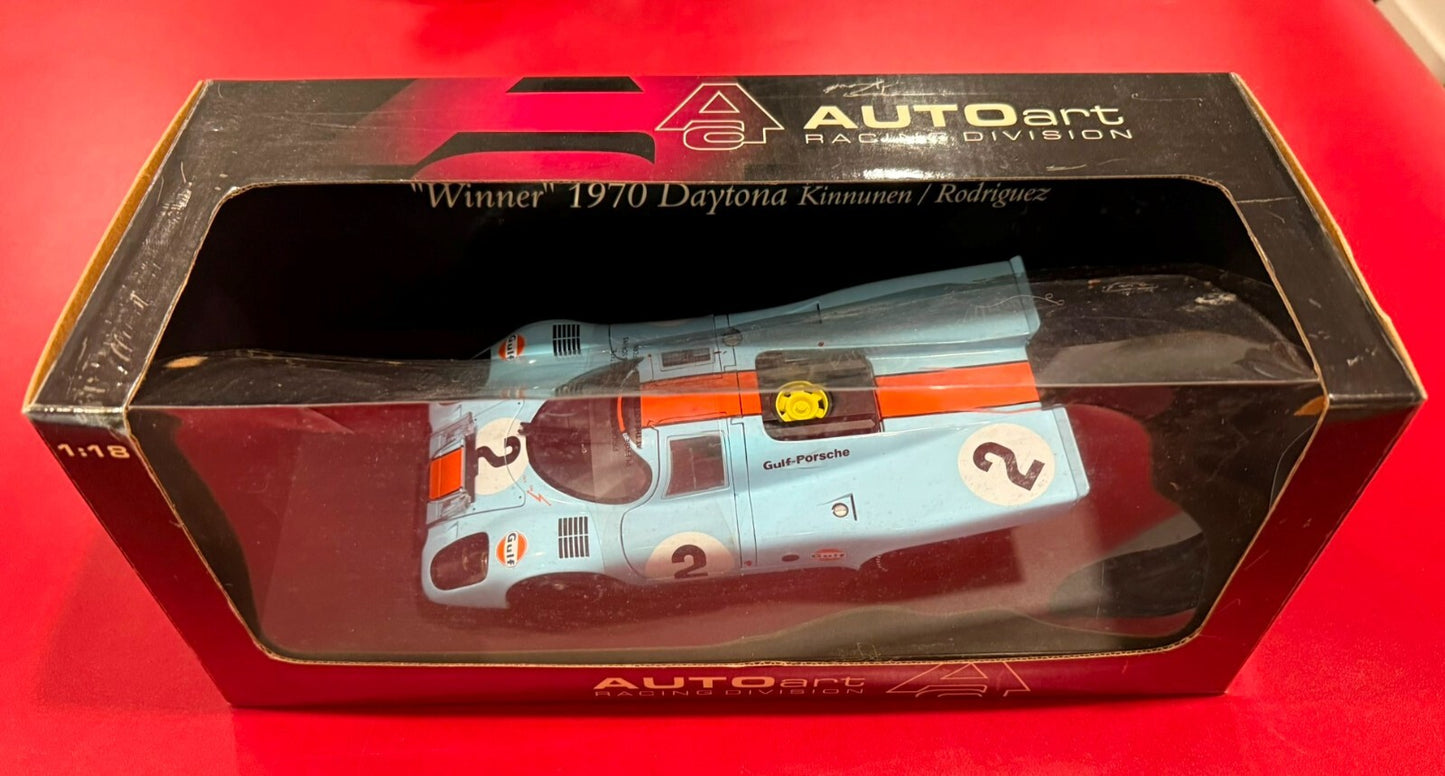 AUTOart Porsche 917K #2 Daytona 1970 Kinnunen/Rodriguez 1:18 Diecast Gulf