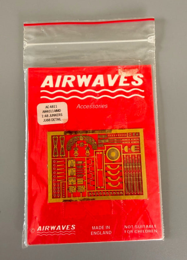 Airwaves 1/48 Junkers Ju 88 Detail Photo Etch Accessories Set AC4811.