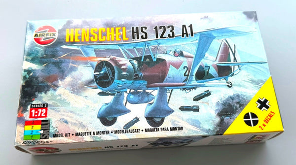 Airfix Henschel Hs 123 A1 1/72 Aircraft Model Kit Series 2 02051