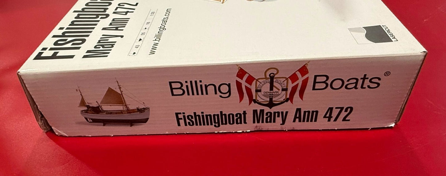 BILLING BOATS. FISHINGBOAT MARY ANN 472. 1/33 SCALE.