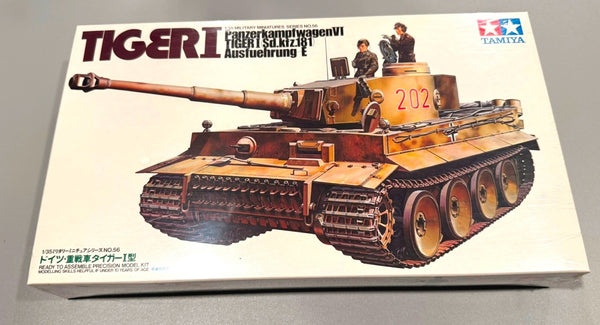 TAMIYA. GERMAN TIGER I. 1/35 SCALE. ITEM 35056.