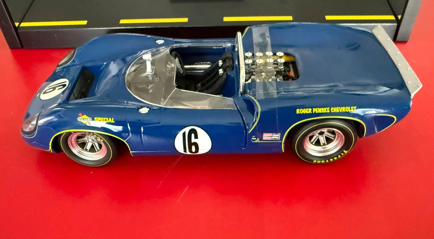 SUNOCO. 1966 MARK DONOHUE #16. 1/18 SCALE. (1 OF 3504)