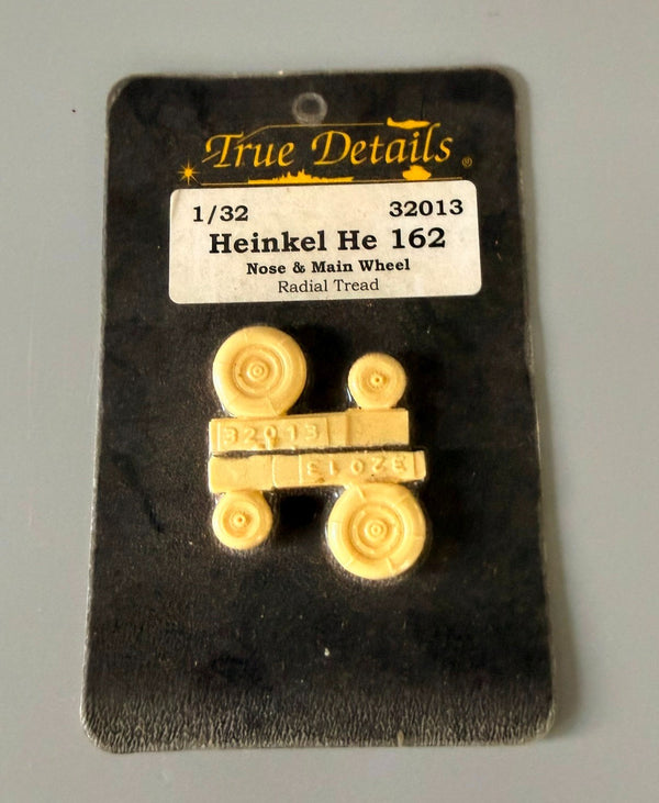 True Details 1/32 Heinkel He 162 Nose & Main Wheel Resin Set 32013.