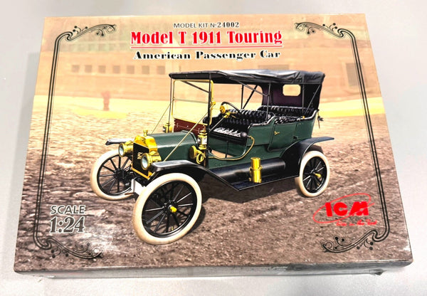 ICM. MODEL T 1911 TOURING. AMERICAN PASSENGER CAR. 1/24. MODEL KIT NO. 24002