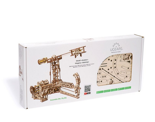UGears Aviator Wooden 3D Puzzle, Model 70053