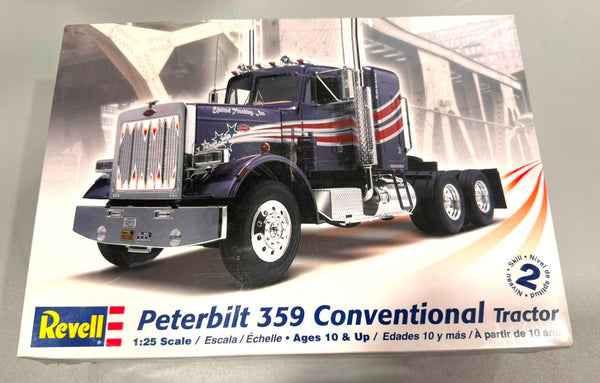 REVELL. PETERBILT 359 CONVENTIONAL TRACTOR. 1/25 SCALE. ITEM 85-1506