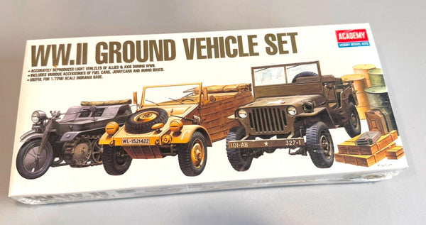 Academy WWII Ground Vehicle Set 1/72 Scale Model Kit #1310