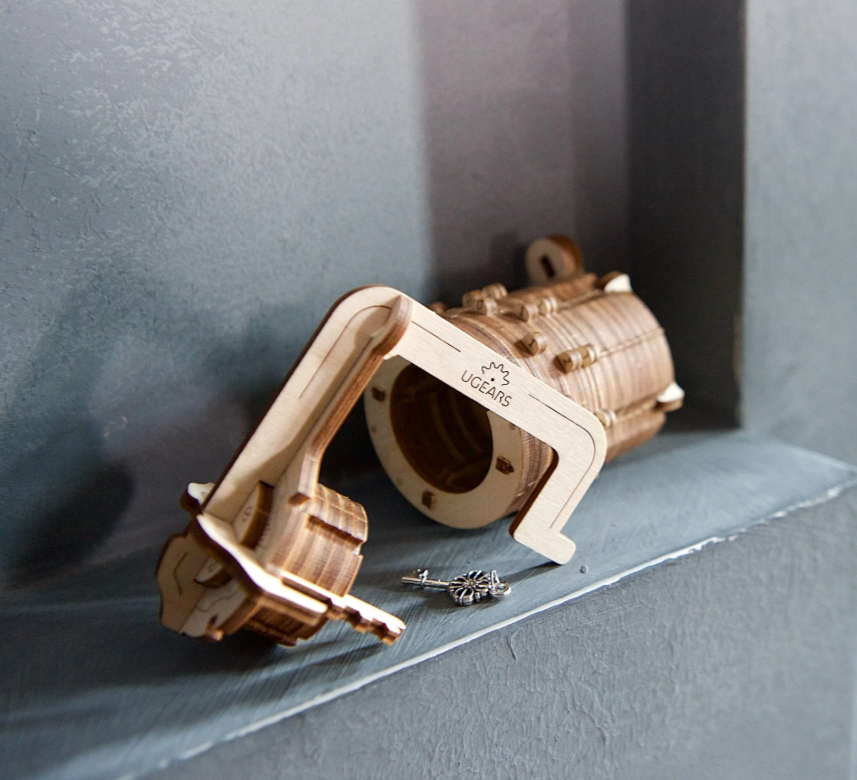 UGears Combination Lock Wooden 3D Puzzle, Model 70020