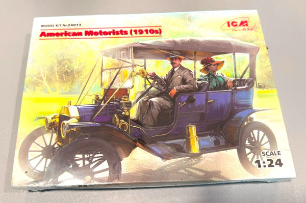 ICM. AMERICAN MOTORISTS (1910s). 1/24. MODEL KIT NO. 24013.