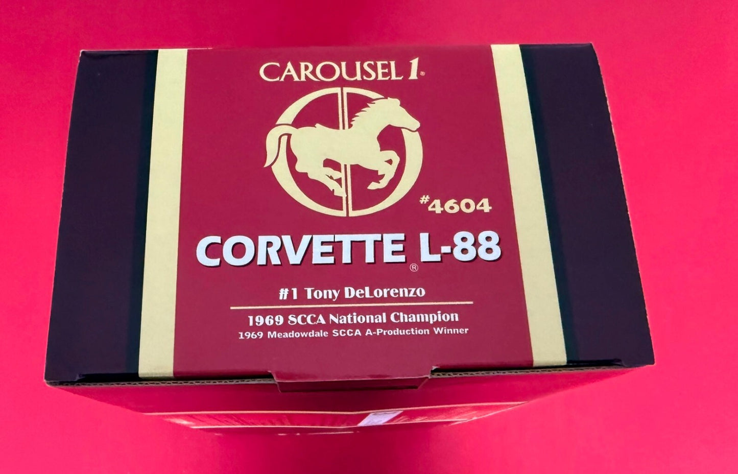 CAROUSEL 1. CORVETTE L-88. #1 TONY DELORENZO. 4604. 1/18 SCALE.
