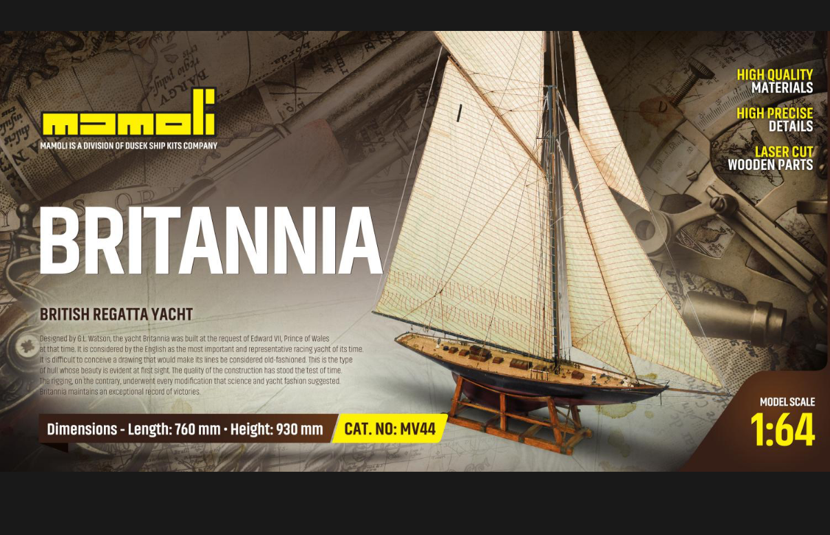 MAMOLI. BRITANNIA. 1/64 SCALE. REF:MV44.