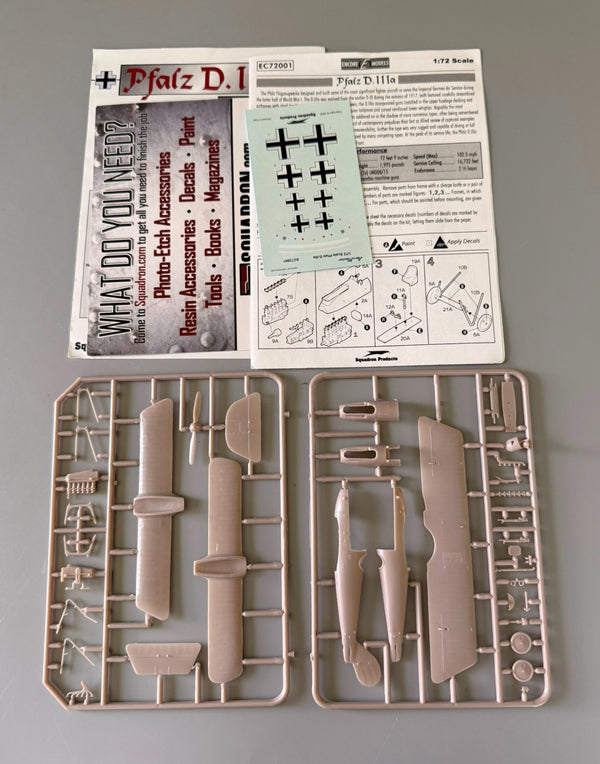 Encore Models 1/72 Pfalz D.IIIa WWI Fighter Model Kit #EC72001