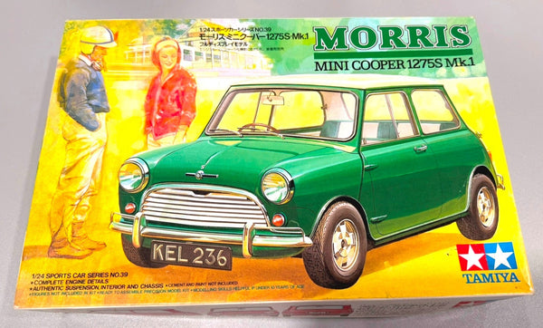 TAMIYA. MORRIS MINI COOPER 1275S MK.1. 1/24. MODEL KIT NO.39