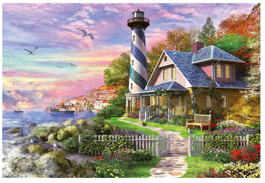 Educa Lighthouse in Rock Bay 1000 Piece Puzzle - 17740