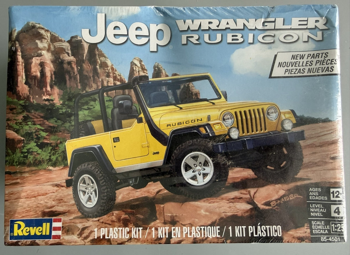 Revell 85-4501 Jeep Wrangler Rubicon 1:25 Scale Plastic Model Kit Level 4 Sealed