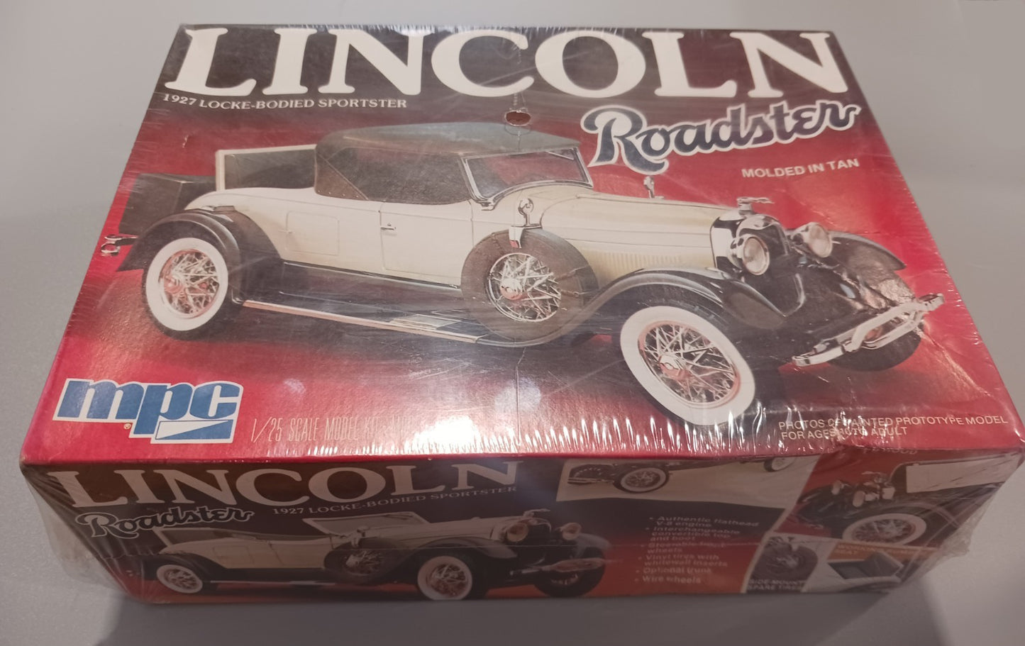 MPC 1-3152 1927 Lincoln Roadster Locke-Bodied Sportster Model Kit Sealed