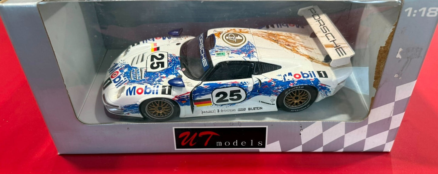UT Models Porsche 911 GT1 Mobil 1 Le Mans 1:18 Diecast Racing Collection