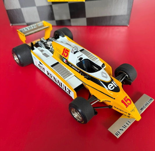 EXOTO. GRAND PRIX CLASSICS. RENAULT RE-20 TURBO. No. 15. 1/18 SCALE.
