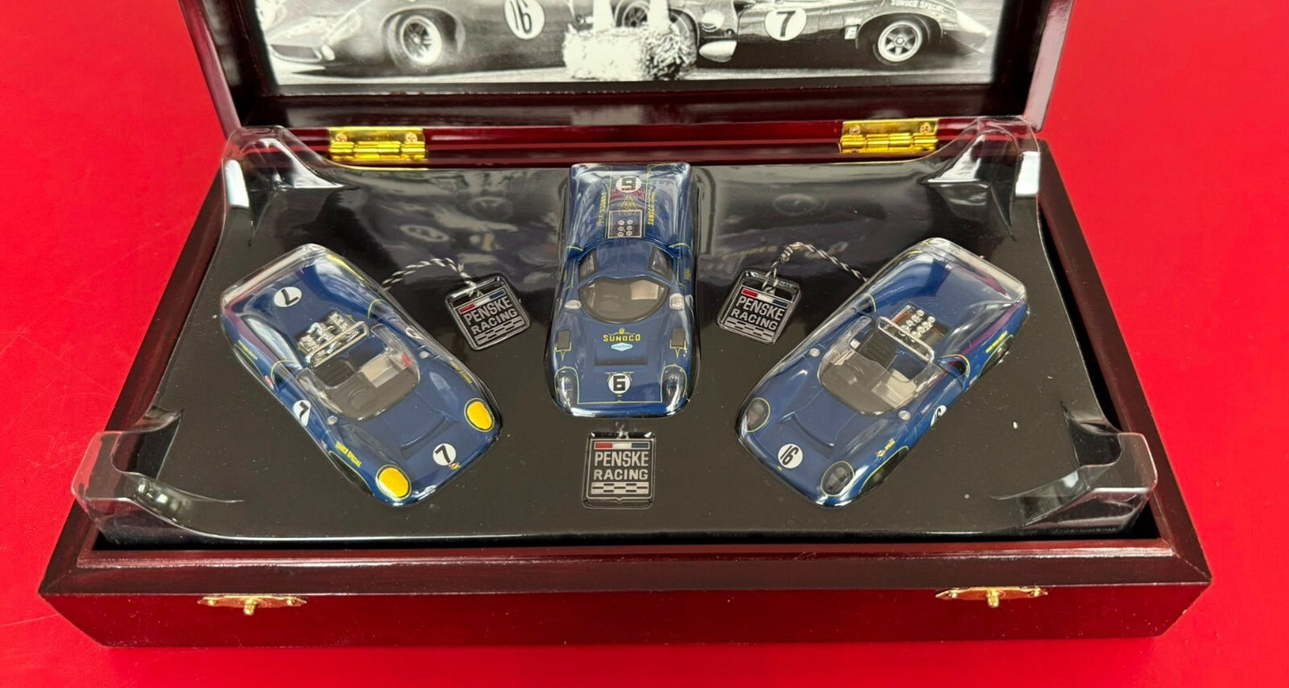 GMP. SUNOCO T-70 LOLA 3 CAR SET. #12401. 1/43 SCALE. LIMITED EDITION.