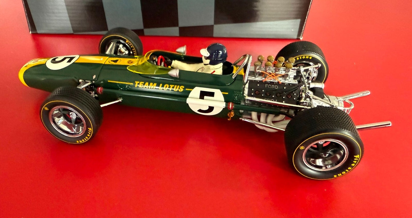 EXOTO. GRAND PRIX CLASSICS. LOTUS FORD TYPE 49. No. 5. TEAM LOTUS. 1/18 SCALE.