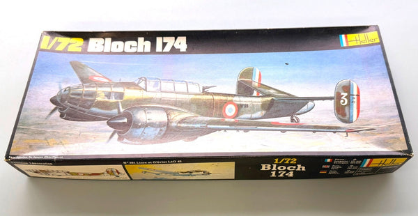 Heller Bloch 174 No. 393 1/72 Scale Aircraft Model Kit Vintage