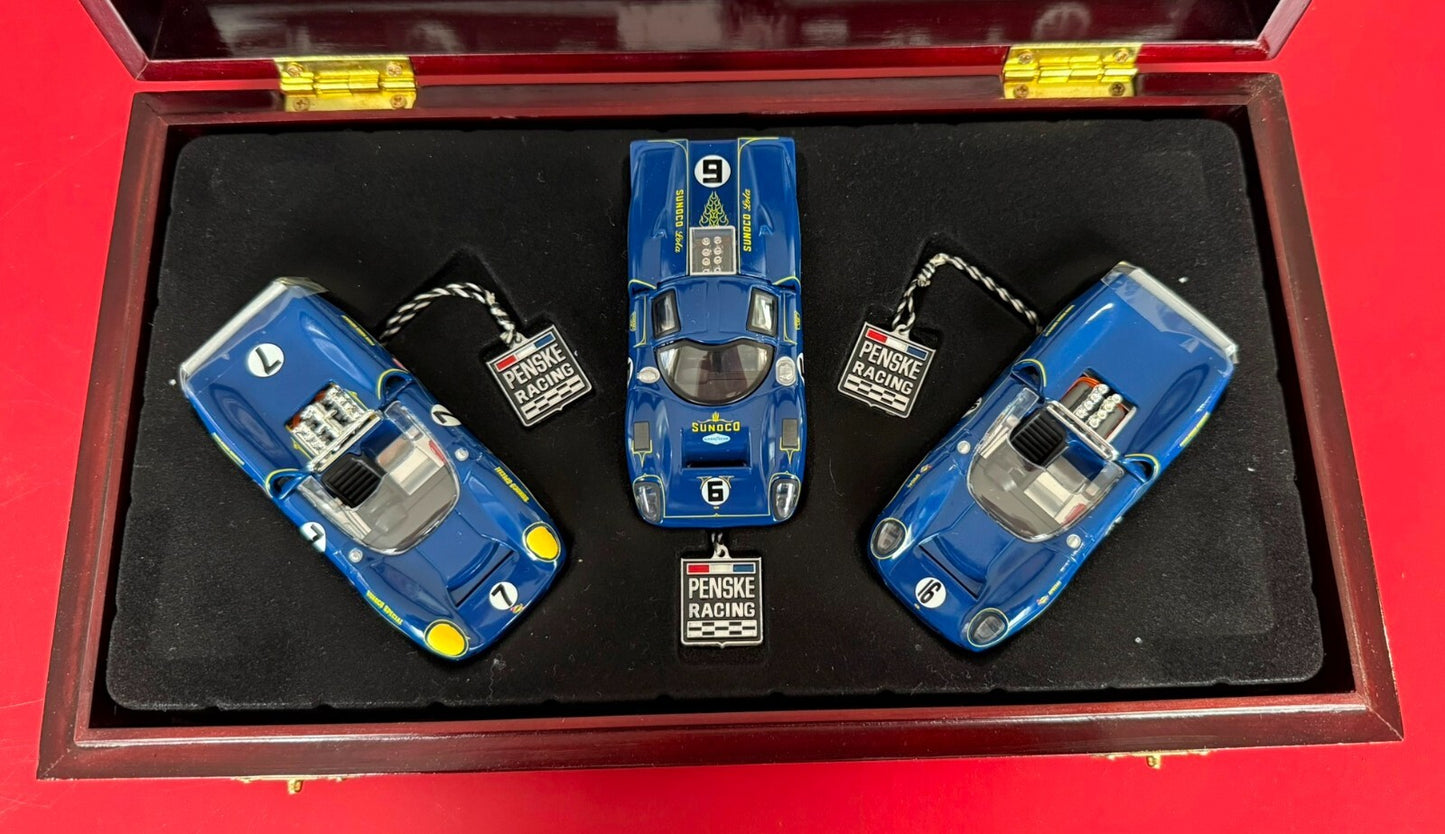GMP. SUNOCO T-70 LOLA 3 CAR SET. #12401. 1/43 SCALE. LIMITED EDITION.